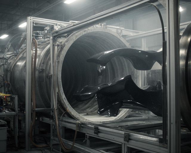 Autoclave industrial para curado de piezas de fibra de carbono dentro de una planta técnica